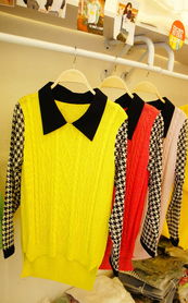 秋日糖果甜夢(mèng) 東大門(mén)拼接針織衫點(diǎn)亮溫柔衣櫥